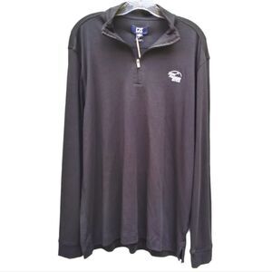 Cutter & Buck Men's Pullover Stone Mountain Golf Club Size L Black Half Zip